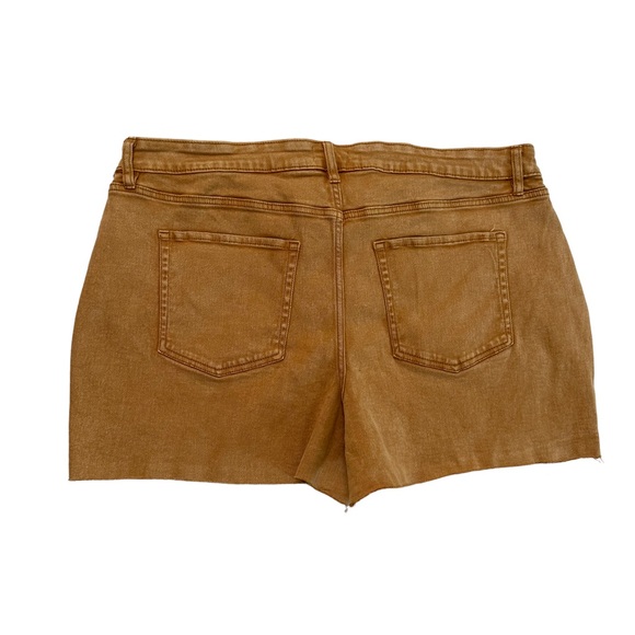 Ava & Viv Cut Off Jean Shorts Women's  Mid Rise Denim Brown Rust Size 20W - Picture 3 of 15